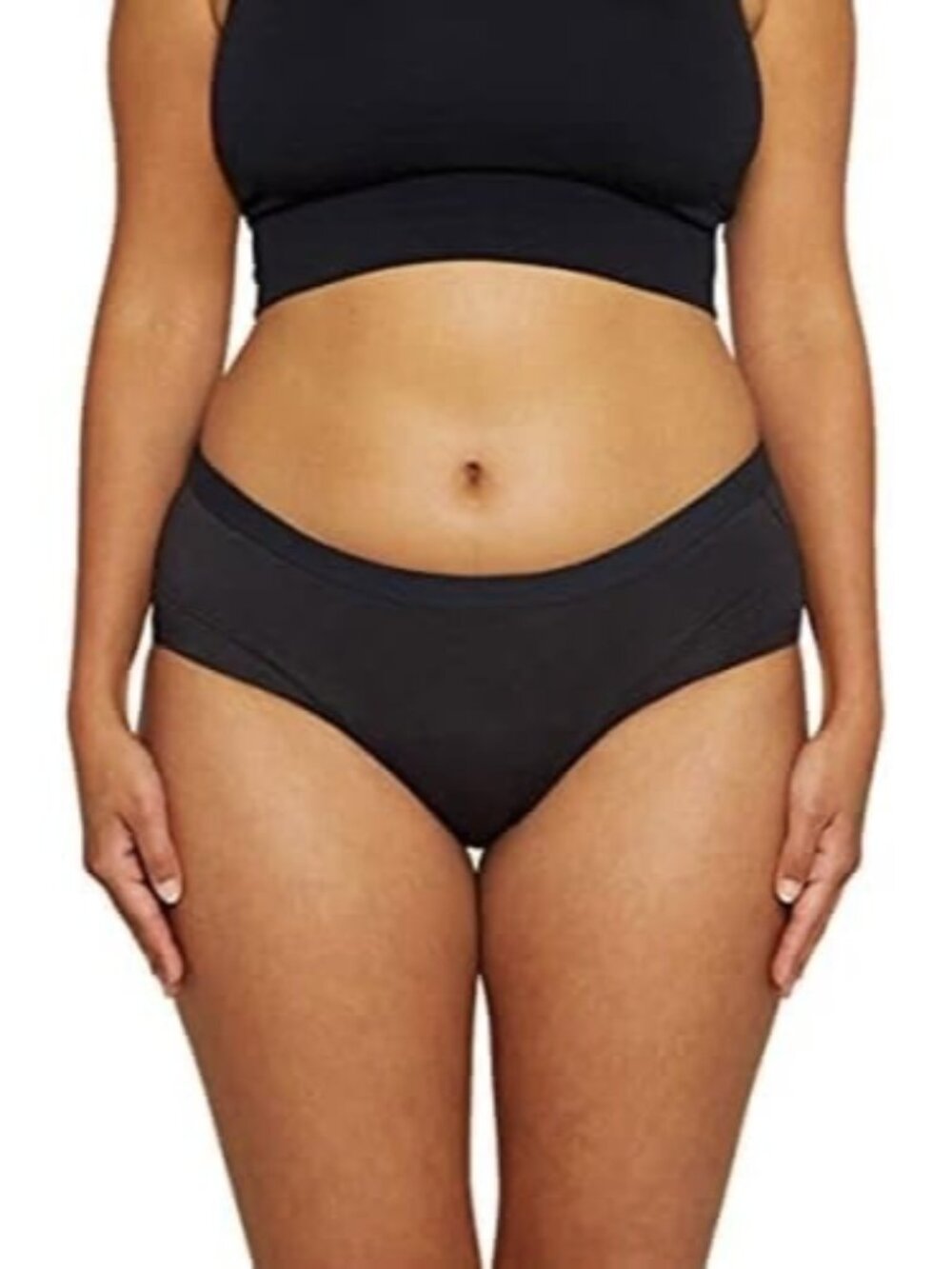 NWT Thinx Bikini Modal Period Underwear, Black, sz Large RARE